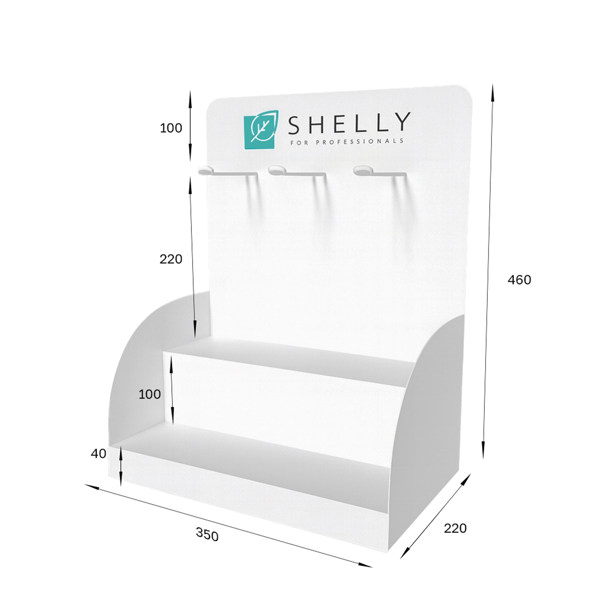 Полиця металева брендована Shelly
