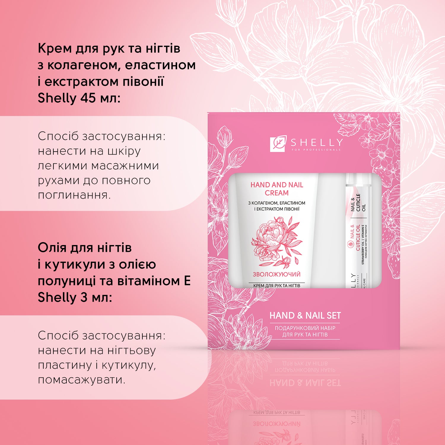 Подарунковий набір для рук та нігтів Shelly Hand and Nail Set