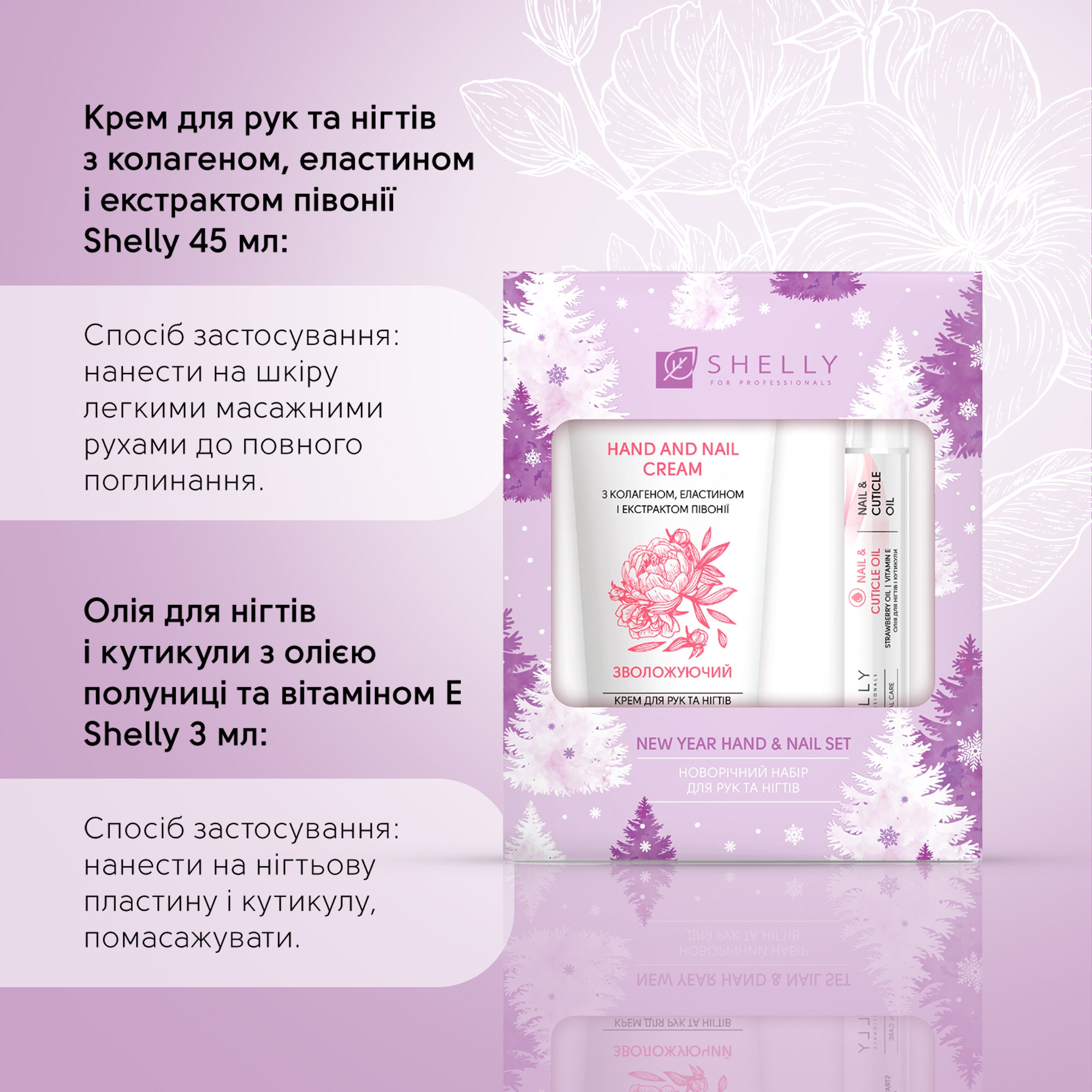 Новорічний набір для рук та нігтів Shelly Hand and Nail Set