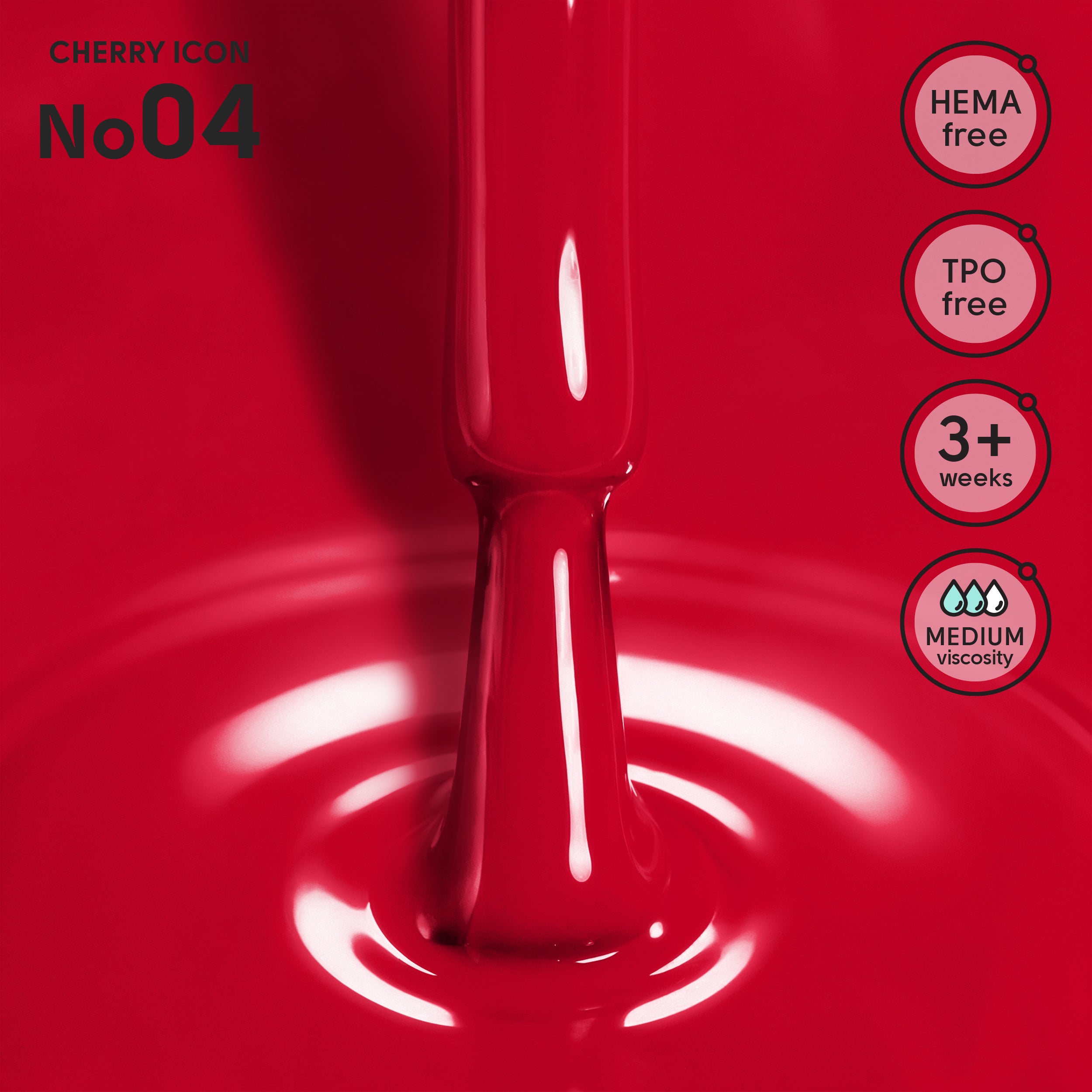 Гель-лак 04 Cherry Icon Shelly 12 мл