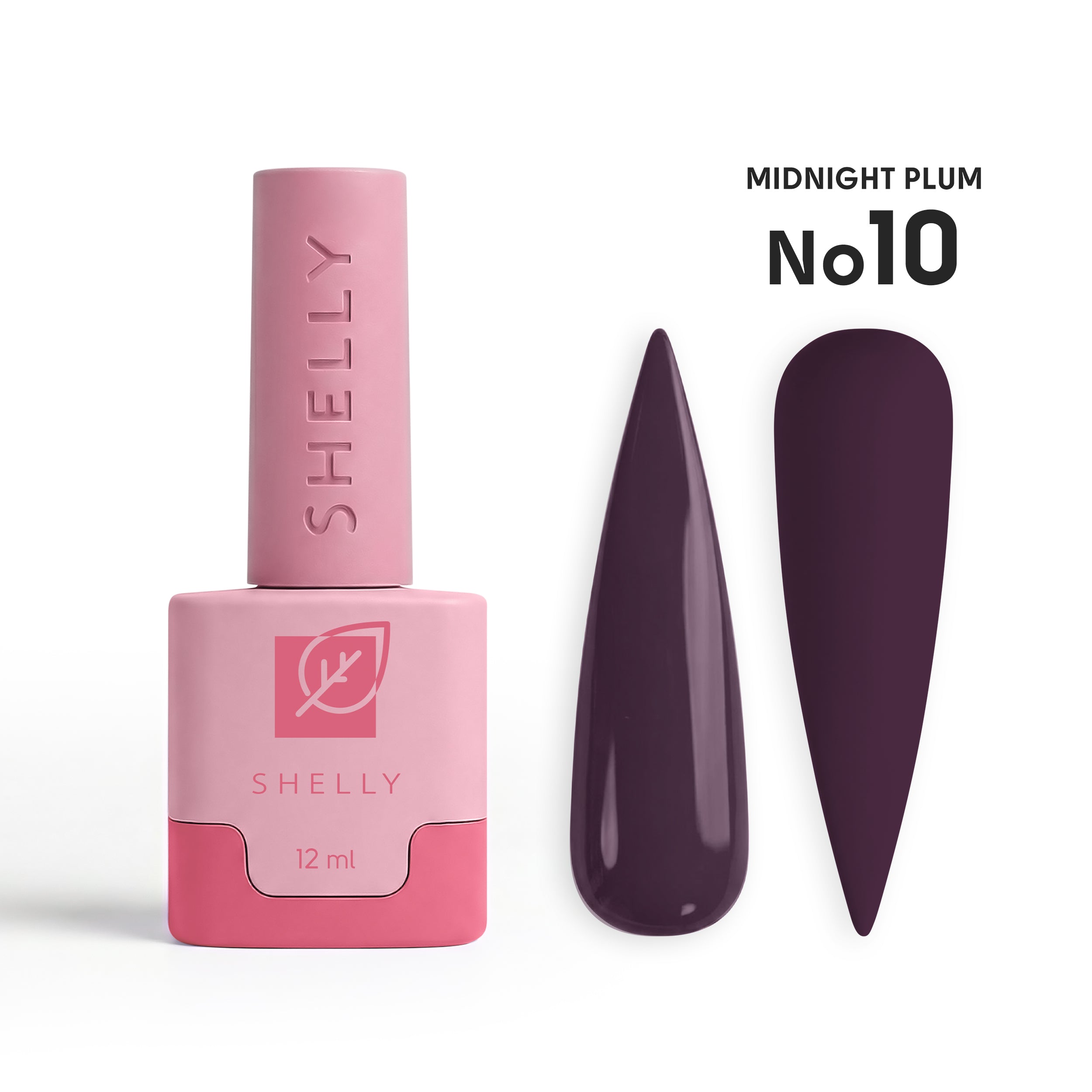 Гель-лак 10 Midnight Plum Shelly 12 мл