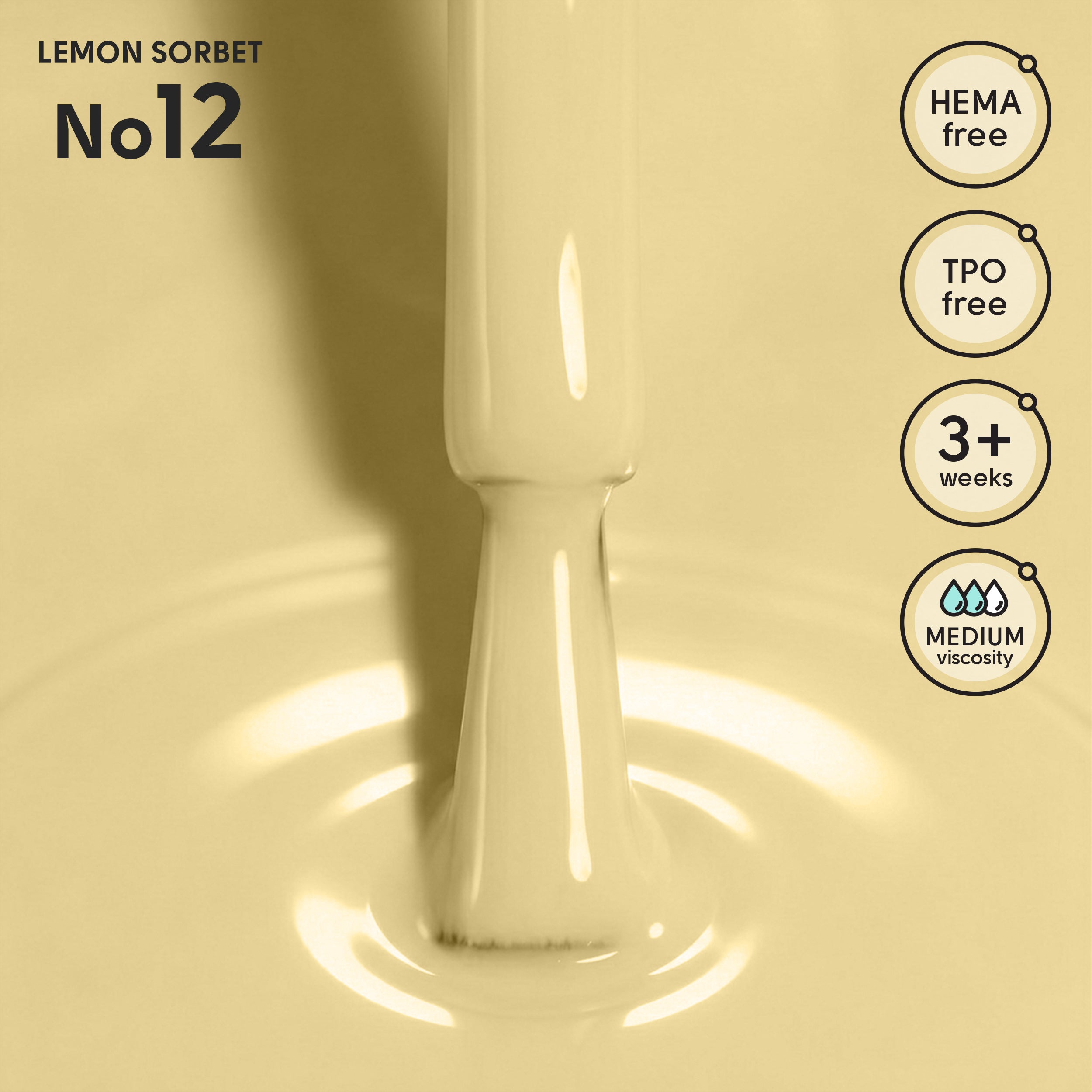 Гель-лак 12 Lemon Sorbet Shelly 12 мл