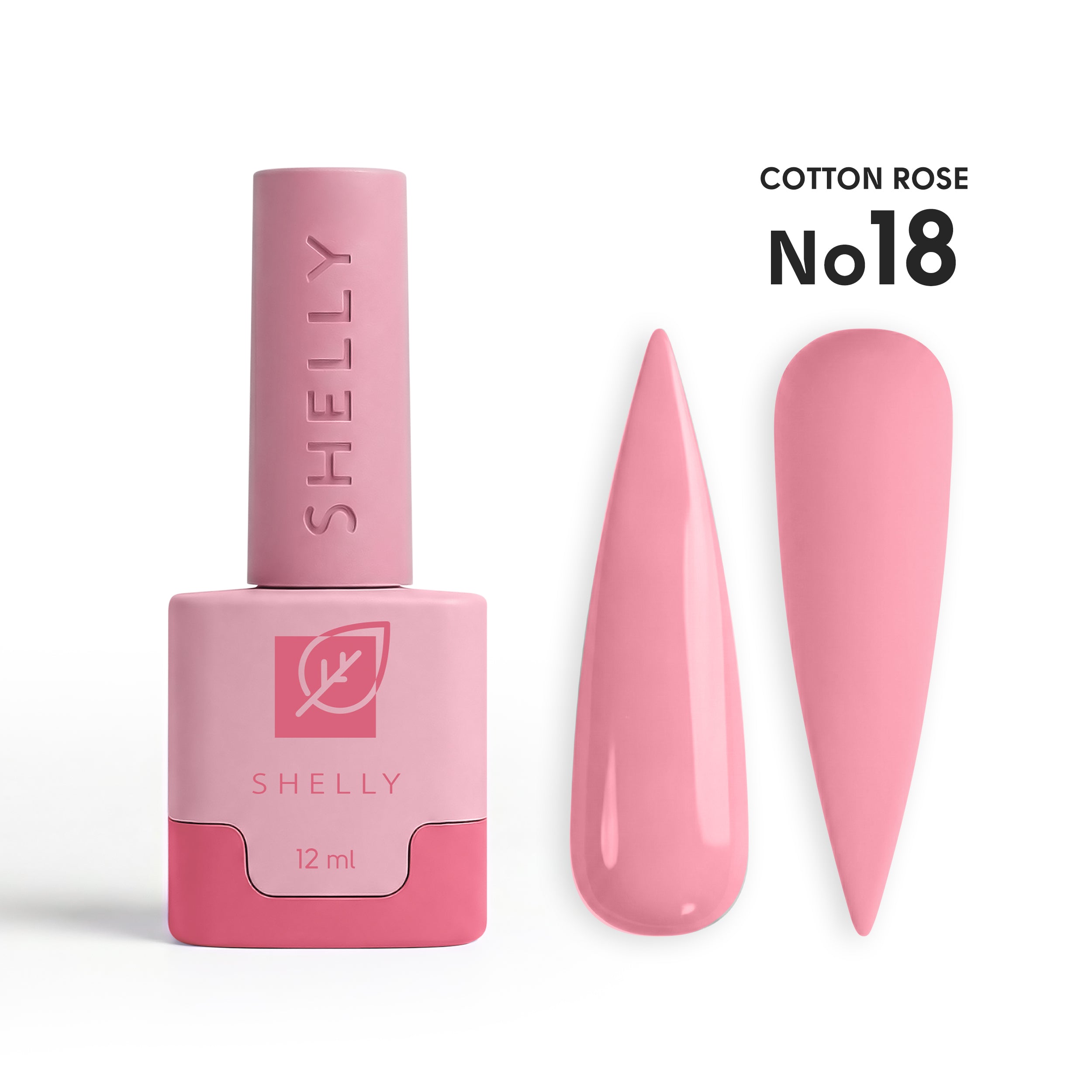 Гель-лак 18 Cotton Rose Shelly 12 мл