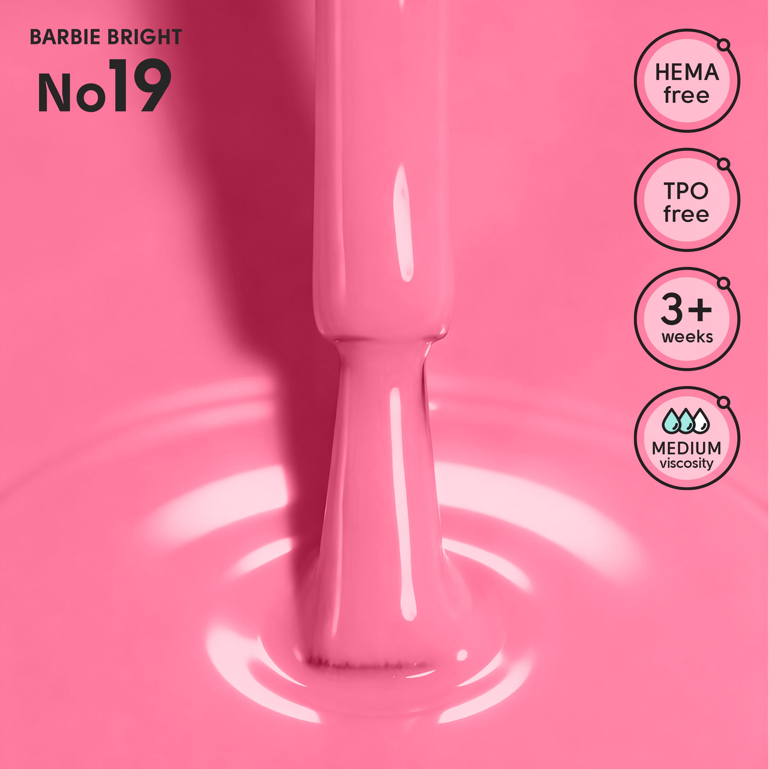 Гель-лак 19 Barbie Bright Shelly 12 мл