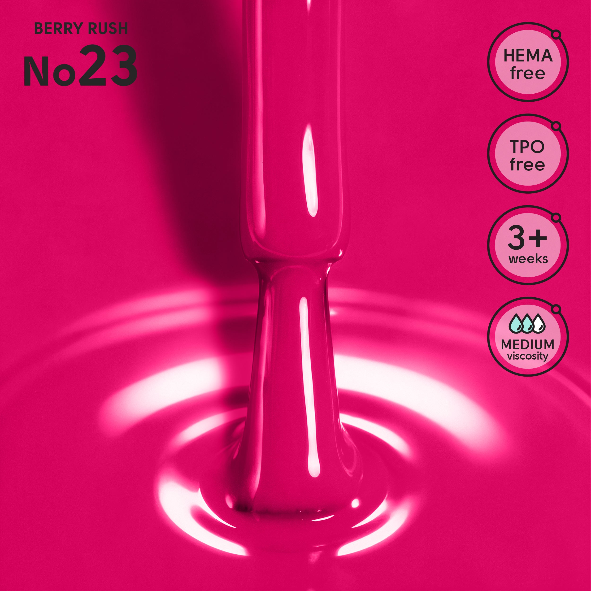 Гель-лак 23 Berry Rush Shelly 12 мл