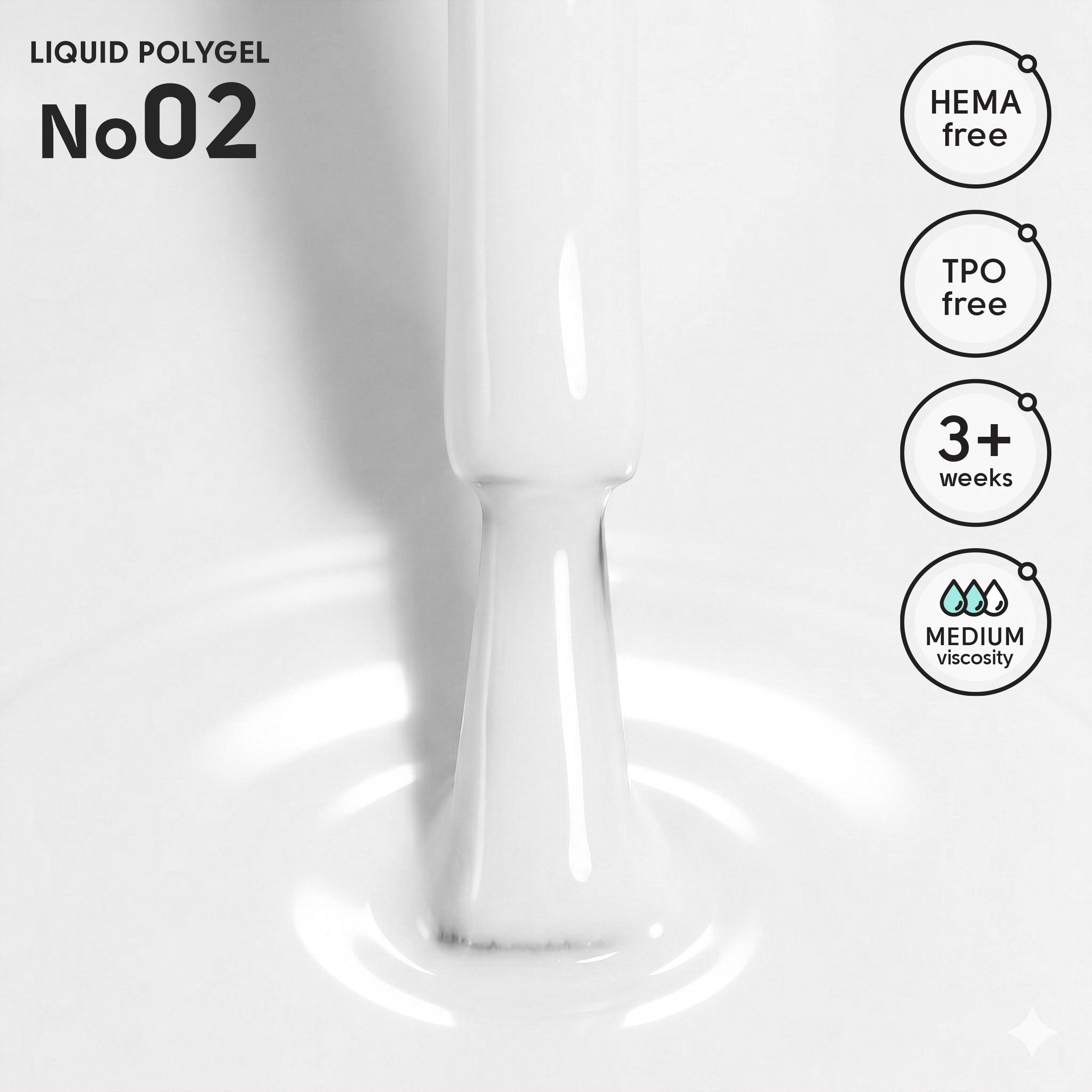 Рідкий полігель 02 Liquid PolyGel Shelly 12 мл