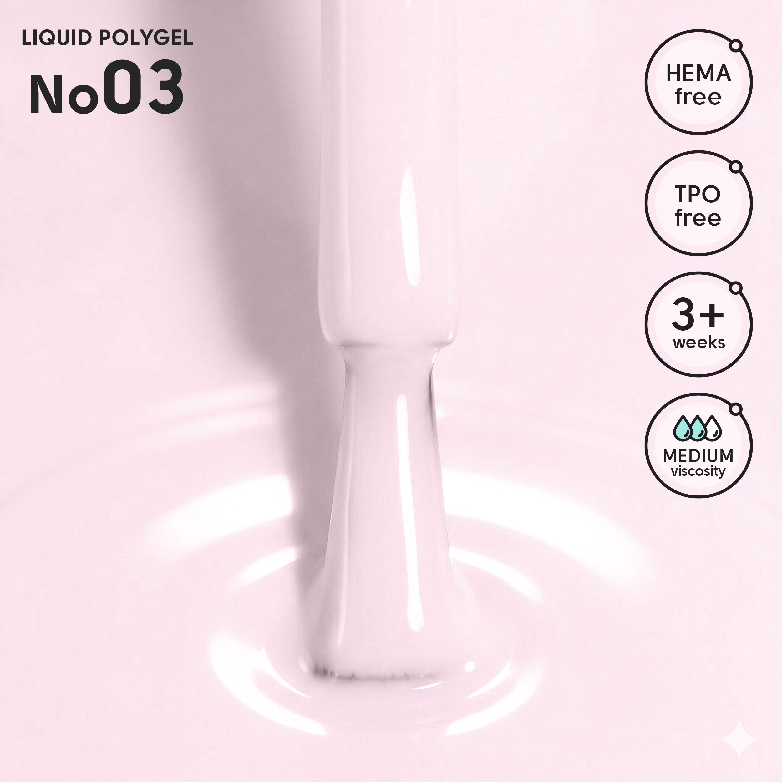 Рідкий полігель 03 Liquid PolyGel Shelly 12 мл