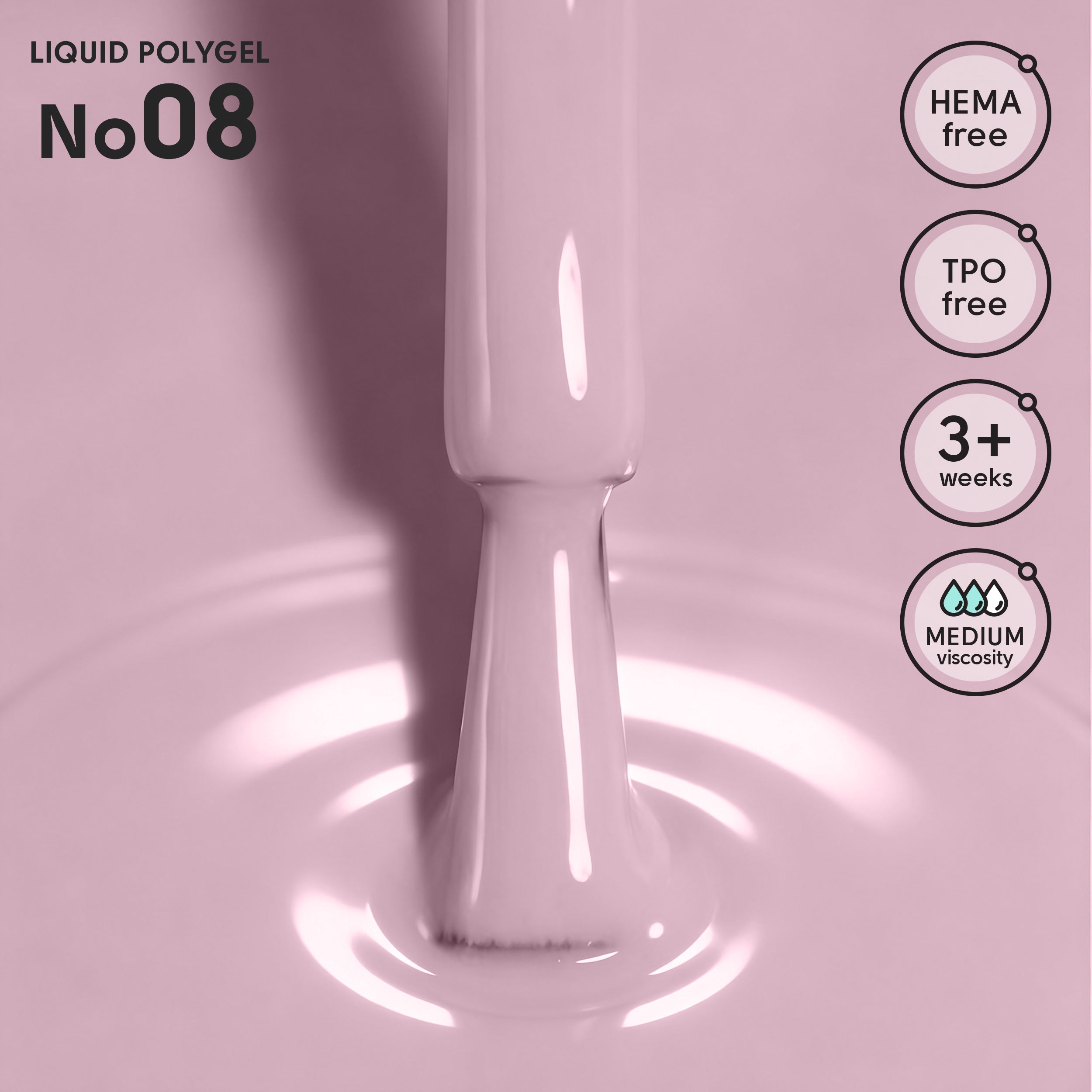 Рідкий полігель 08 Liquid PolyGel Shelly 12 мл