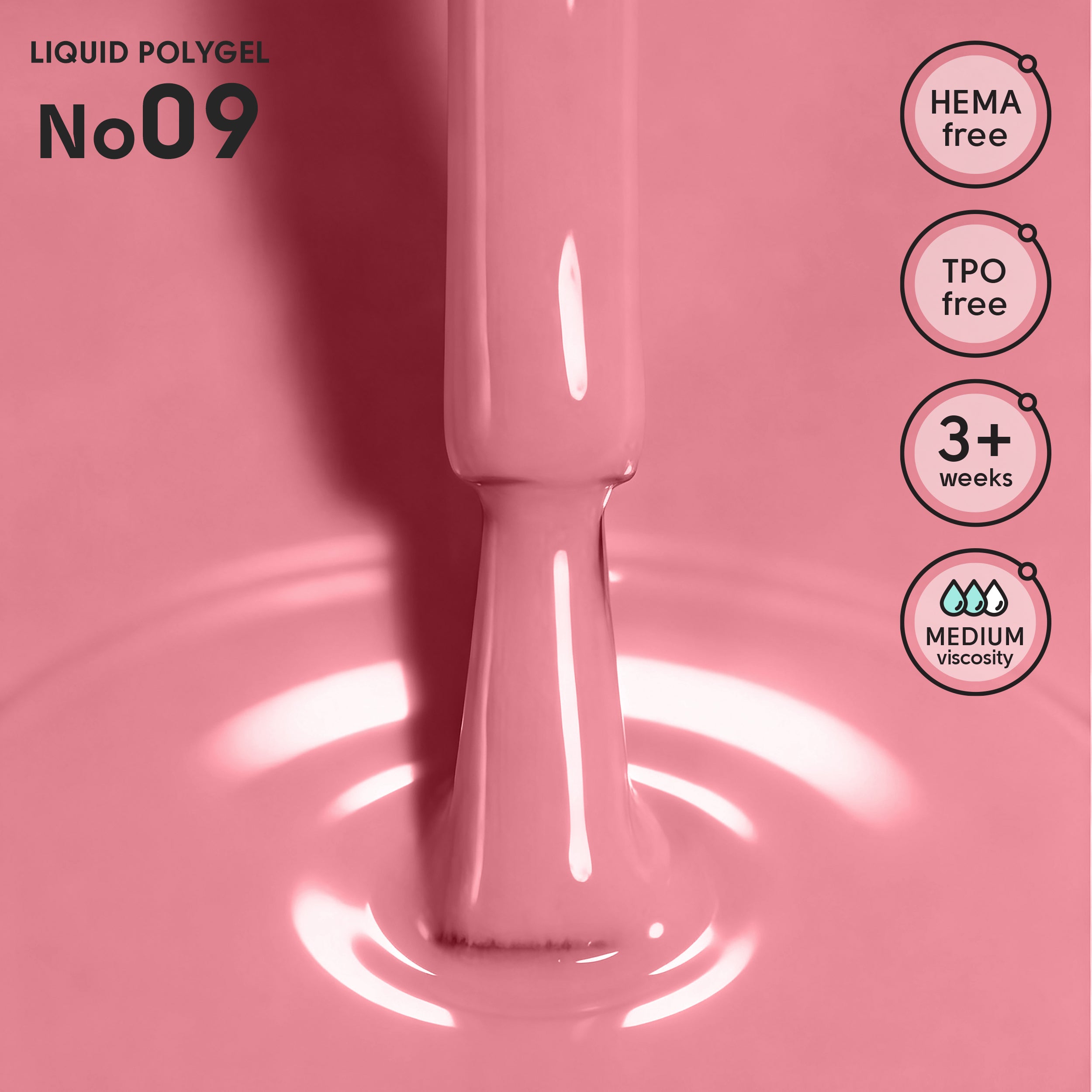 Рідкий полігель 09 Liquid PolyGel Shelly 12 мл