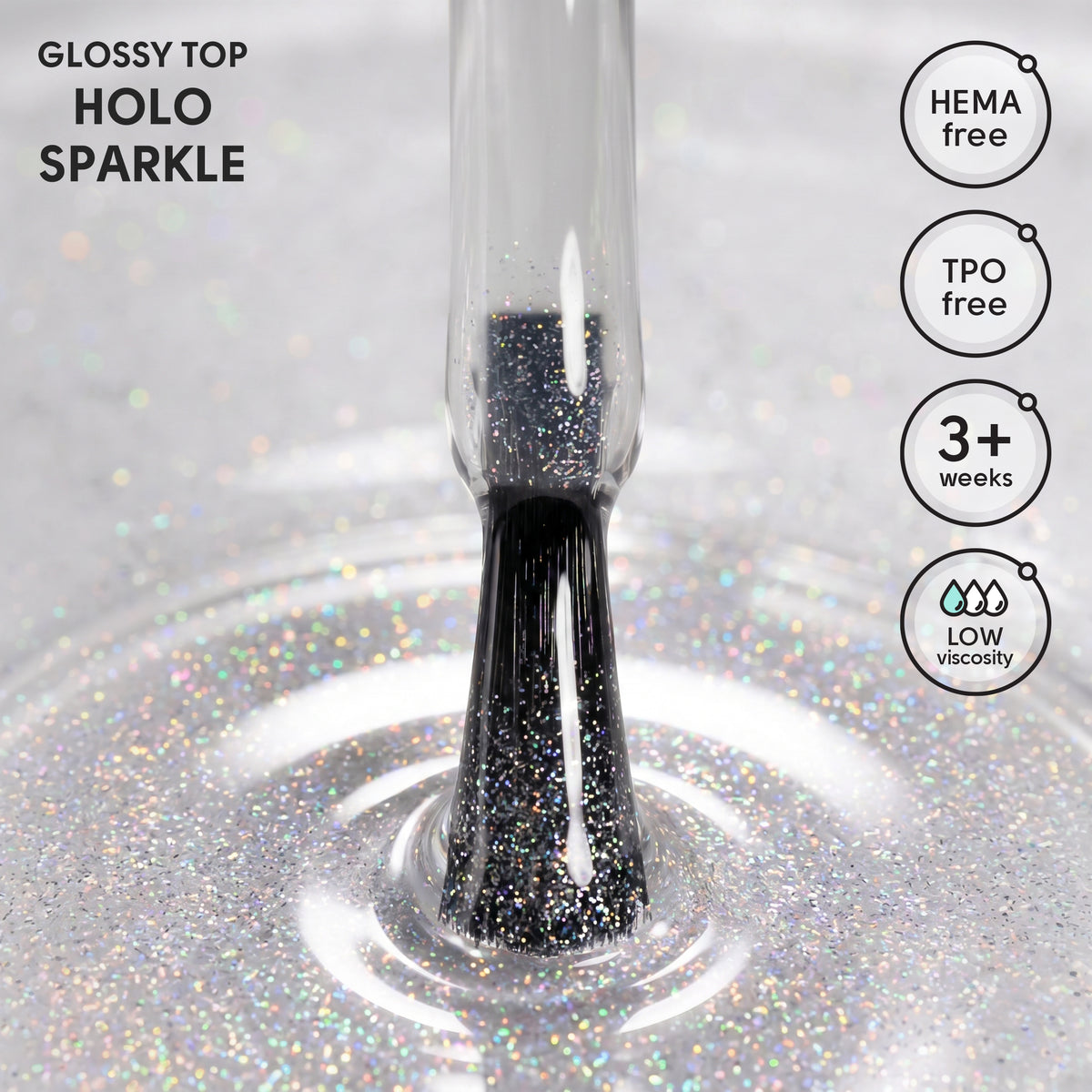 Топ із блискітками Holo Sparkle Top Shelly 12 мл