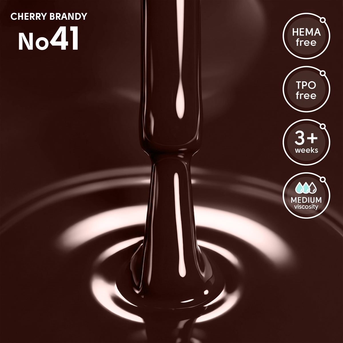 Гель-лак 41 Cherry Brandy Shelly 12 мл