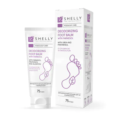Дезодорирующий бальзам для ног с фарнезолом Shelly, 75 мл