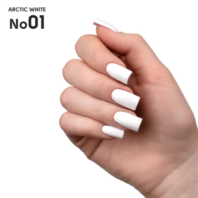 Гель-лак 01 Arctic White Shelly 12 мл