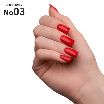 Гель-лак 03 Red Power Shelly 12 мл