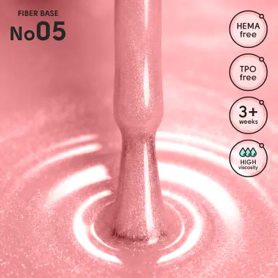 Камуфлирующая база с нейлоновыми волокнами 05 Fiber Base Shelly 12 мл