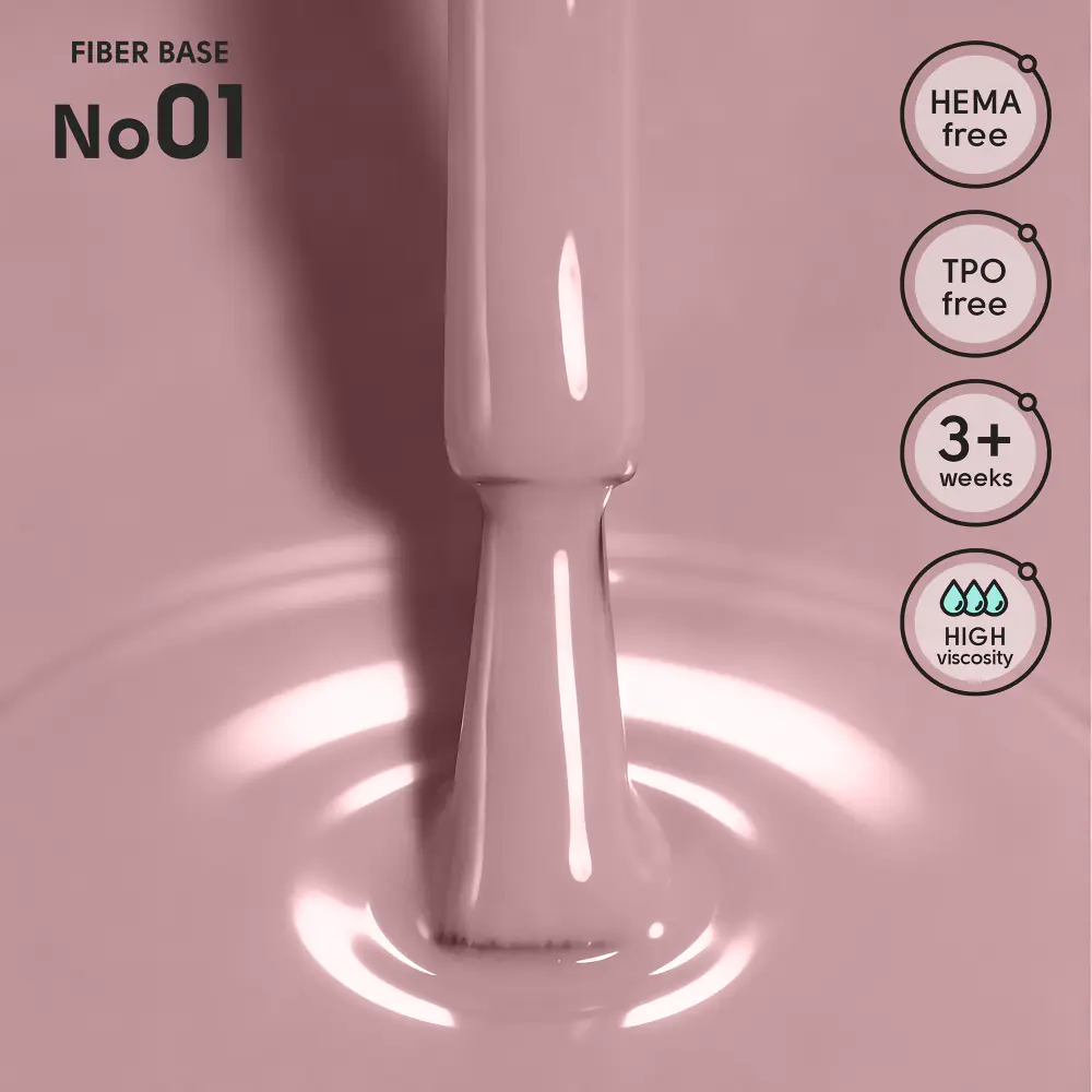 Камуфлирующая база с нейлоновыми волокнами 01 Fiber Base Shelly 12 мл