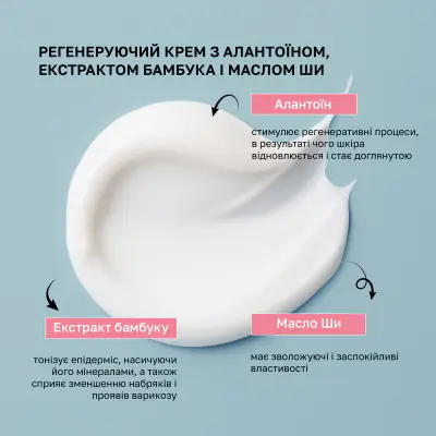 Регенерирующий крем для ног с аллантоином, экстрактом бамбука и маслом ши Shelly 250 мл