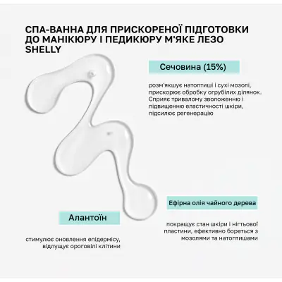 Спа-ванна для ускоренной подготовки к маникюру и педикюру Мягкое лезвие Shelly 500 мл