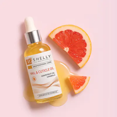 Масло для ногтей и кутикулы с экстрактом грейпфрута и витамином А Shelly 30 мл