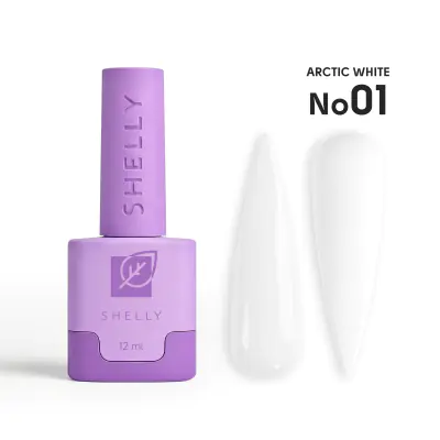 Гель-лак 01 Arctic White Shelly 12 мл