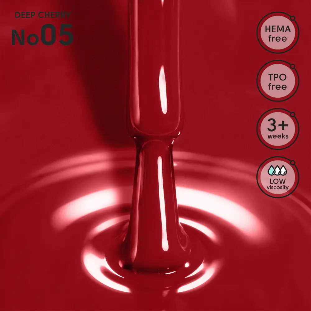 Гель-лак 05 Deep Cherry Shelly 12 мл