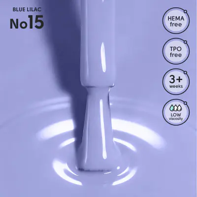 Гель-лак 15 Blue Lilac Shelly 12 мл