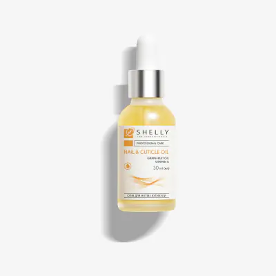 Масло для ногтей и кутикулы с экстрактом грейпфрута и витамином А Shelly 30 мл