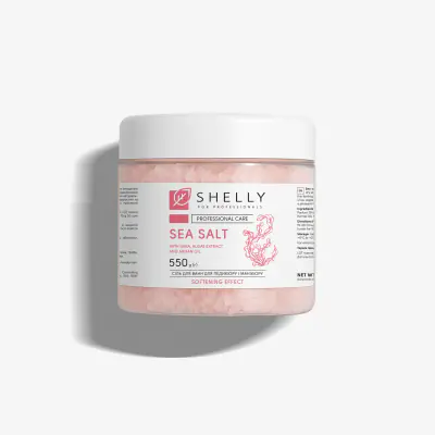 Сіль для ванн з сечовиною, екстрактом водоростей та олією аргани Shelly 550 г