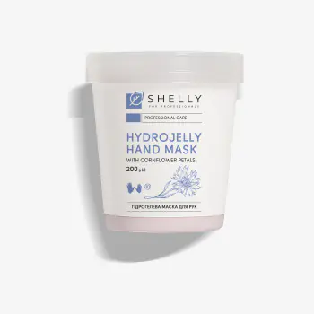 Гидрогелевая маска для рук с лепестками василька Shelly 200 г