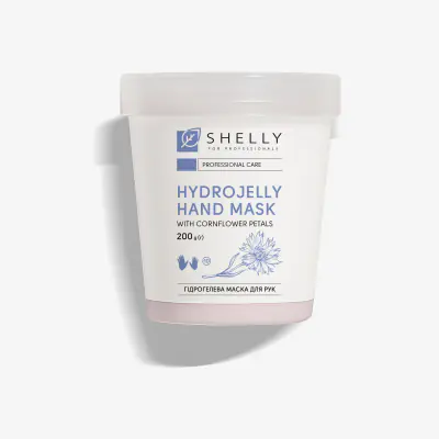 Гідрогелева маска для рук з пелюстками волошки Shelly 200 г