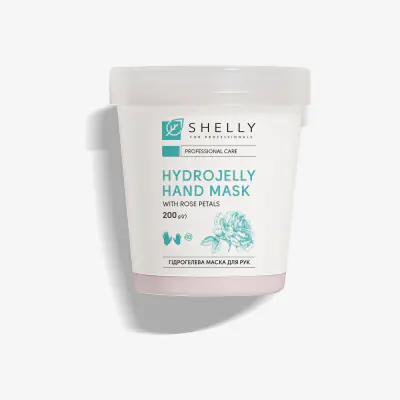 Гидрогелевая маска для рук с лепестками розы Shelly 200 г