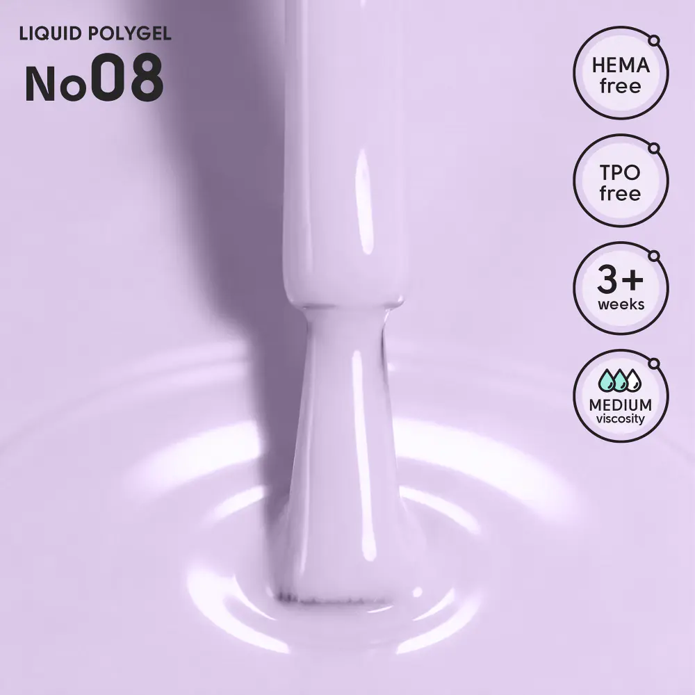 Жидкий полигель 08 Liquid PolyGel Shelly 12 мл