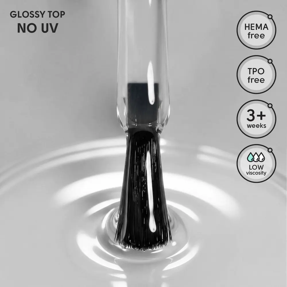 Топ без липкого слоя без УФ-фильтров Glossy Top No UV Shelly 12 мл