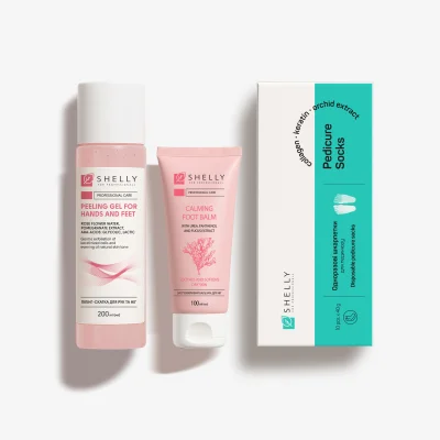 Комплекс для догляду за сухою та чутливою ​​шкірою стоп Shelly