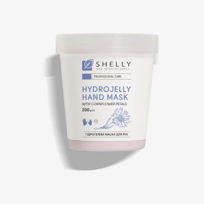 Гидрогелевая маска для рук с лепестками василька Shelly 200 г